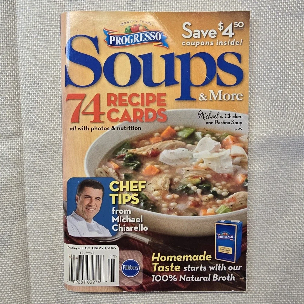 Progresso Soups & More Cookbook Pillsbury Classic #337 Michael Chiarello Recipes